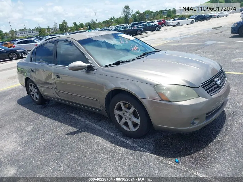 2006 Nissan Altima 2.5 S VIN: 1N4AL11D96C172074 Lot: 40228704