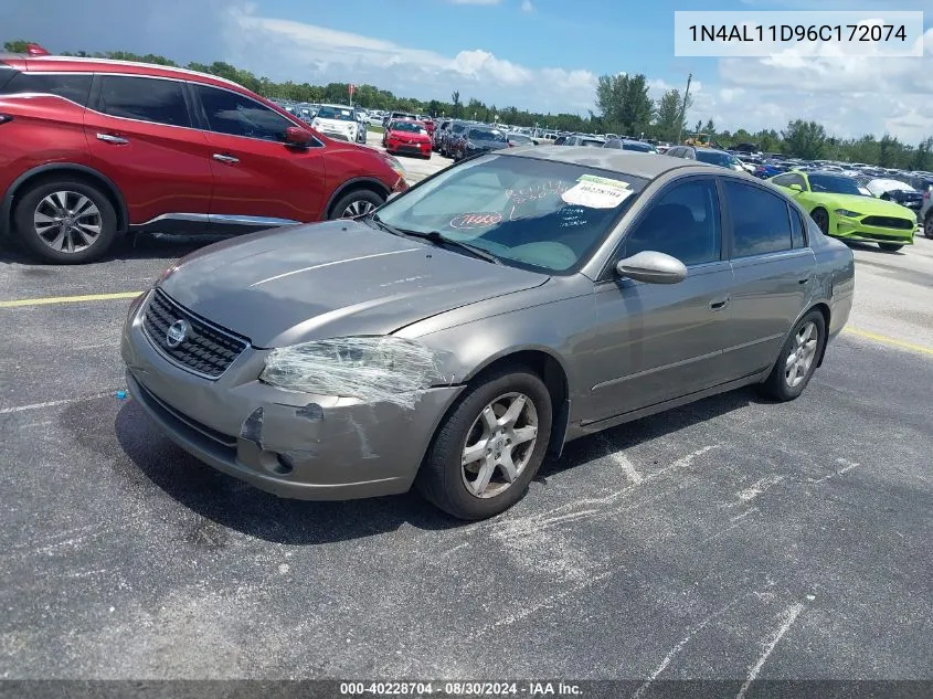 2006 Nissan Altima 2.5 S VIN: 1N4AL11D96C172074 Lot: 40228704