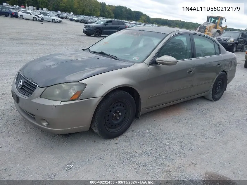 2006 Nissan Altima 2.5 S VIN: 1N4AL11D56C212179 Lot: 40232433