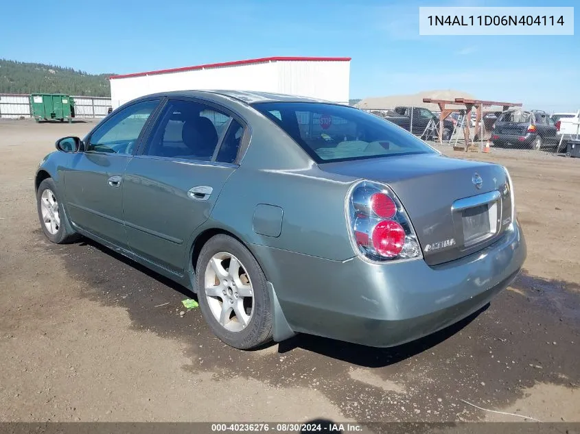 1N4AL11D06N404114 2006 Nissan Altima 2.5 S