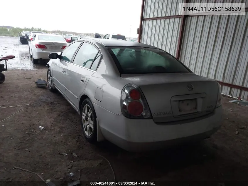 2006 Nissan Altima 2.5 S VIN: 1N4AL11D56C158639 Lot: 40241001