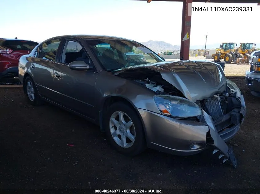 2006 Nissan Altima 2.5 S VIN: 1N4AL11DX6C239331 Lot: 40246377