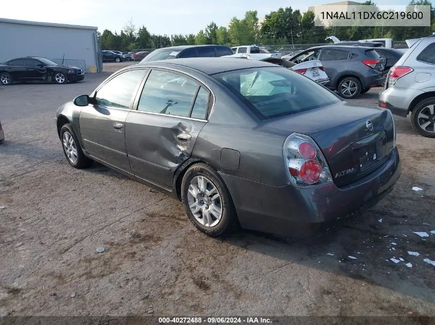 2006 Nissan Altima S/Sl VIN: 1N4AL11DX6C219600 Lot: 40272488