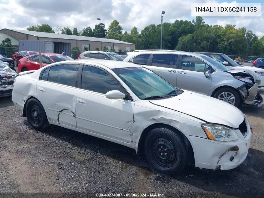 2006 Nissan Altima 2.5 S VIN: 1N4AL11DX6C241158 Lot: 40274987