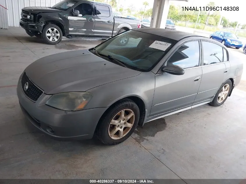 2006 Nissan Altima 2.5 S VIN: 1N4AL11D96C148308 Lot: 40286337