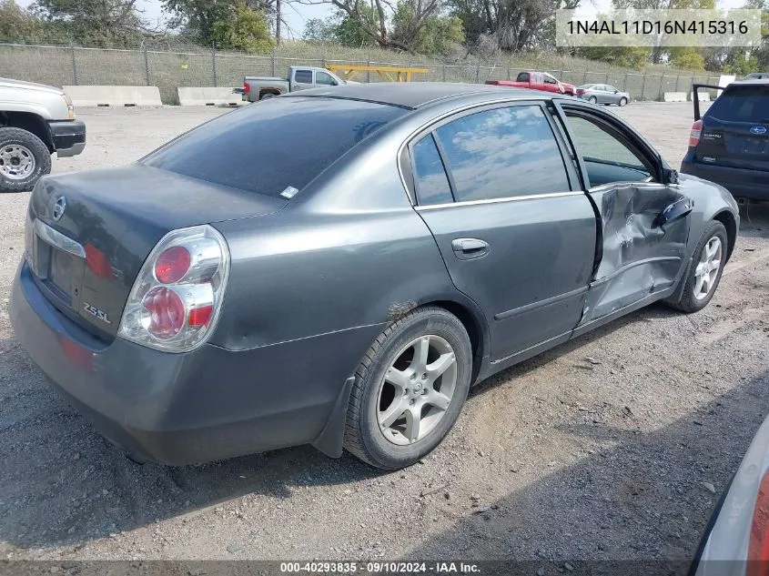 1N4AL11D16N415316 2006 Nissan Altima 2.5 S