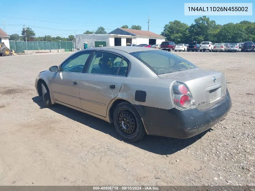 1N4AL11D26N455002 2006 Nissan Altima 2.5 S