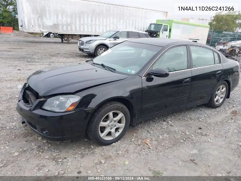 2006 Nissan Altima 2.5 S VIN: 1N4AL11D26C241266 Lot: 40323105