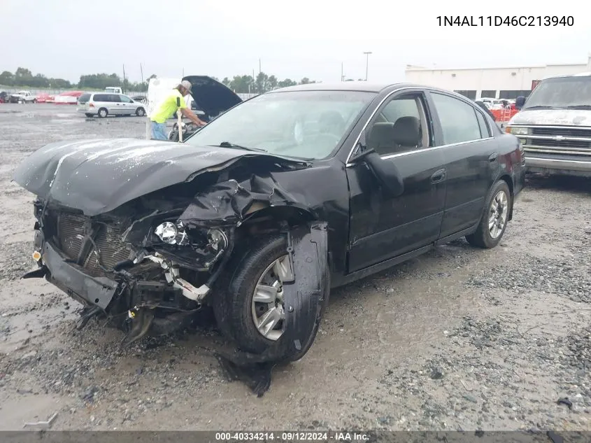 2006 Nissan Altima S/Sl VIN: 1N4AL11D46C213940 Lot: 40334214