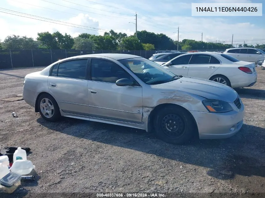 2006 Nissan Altima S/Sl VIN: 1N4AL11E06N440426 Lot: 40337686