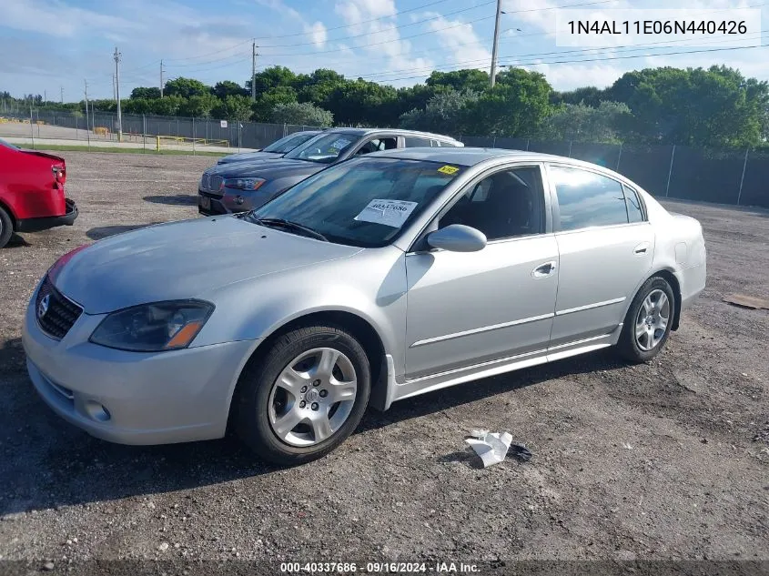 2006 Nissan Altima S/Sl VIN: 1N4AL11E06N440426 Lot: 40337686