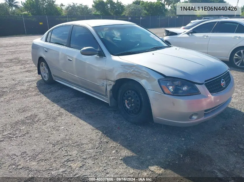 2006 Nissan Altima S/Sl VIN: 1N4AL11E06N440426 Lot: 40337686