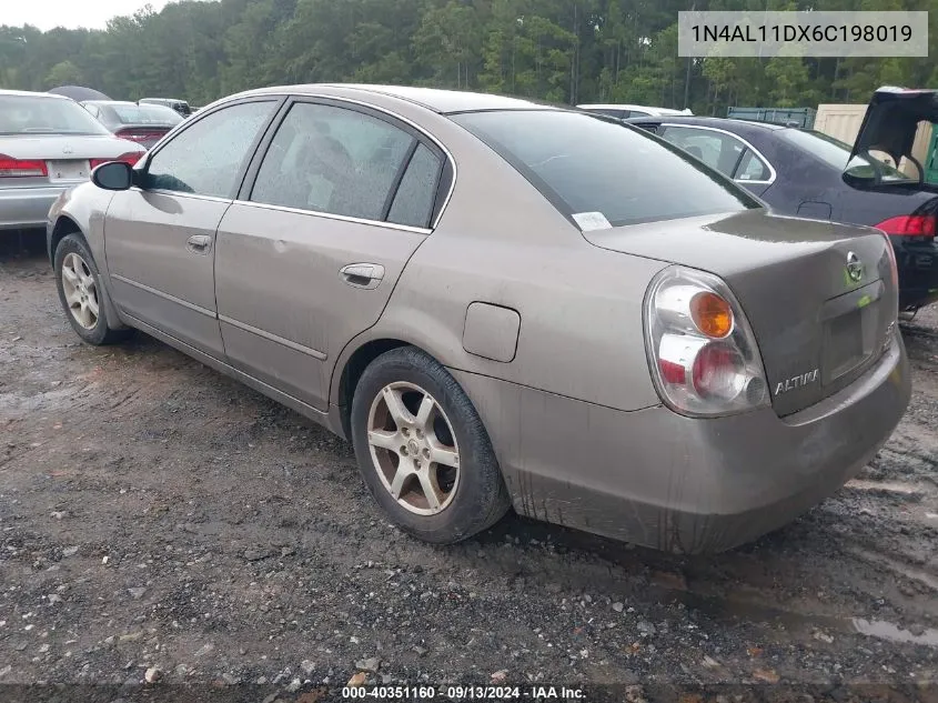 2006 Nissan Altima 2.5 S VIN: 1N4AL11DX6C198019 Lot: 40351160