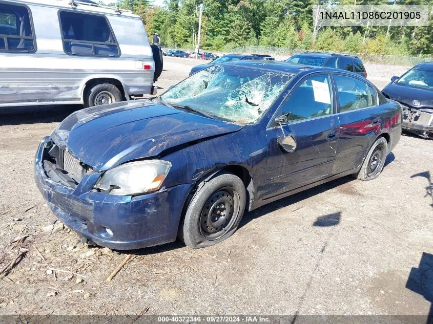 2006 Nissan Altima S/Sl VIN: 1N4AL11D86C201905 Lot: 40372346