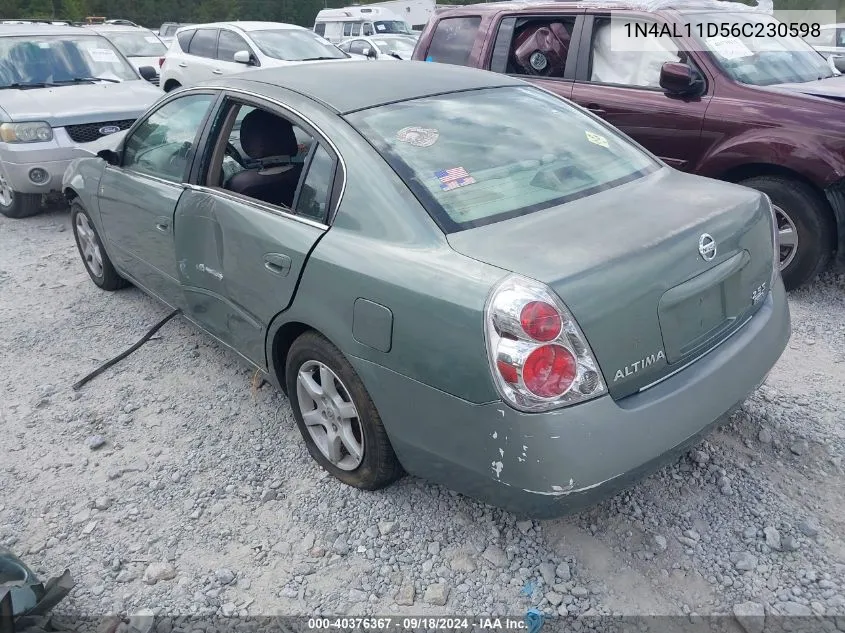 2006 Nissan Altima 2.5 S VIN: 1N4AL11D56C230598 Lot: 40376367