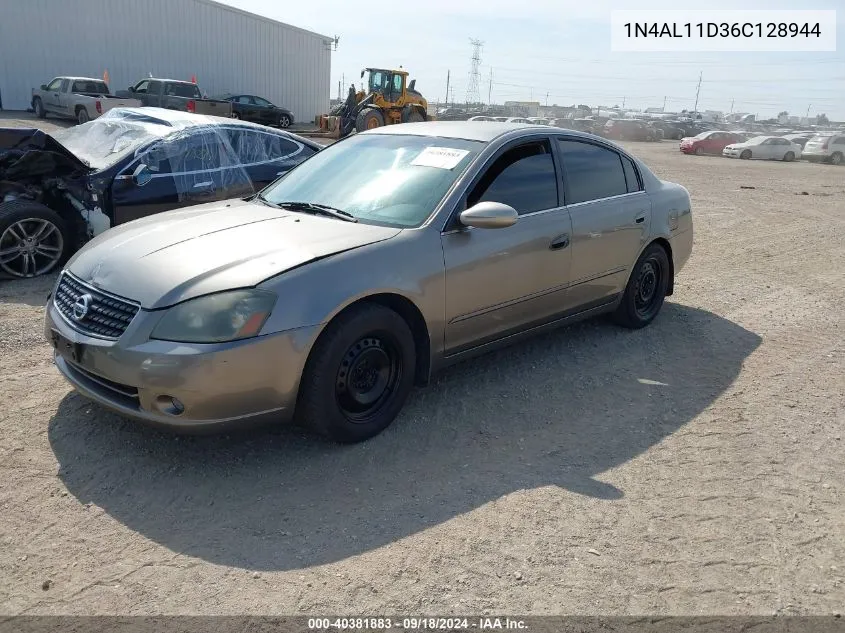 2006 Nissan Altima 2.5 S VIN: 1N4AL11D36C128944 Lot: 40381883