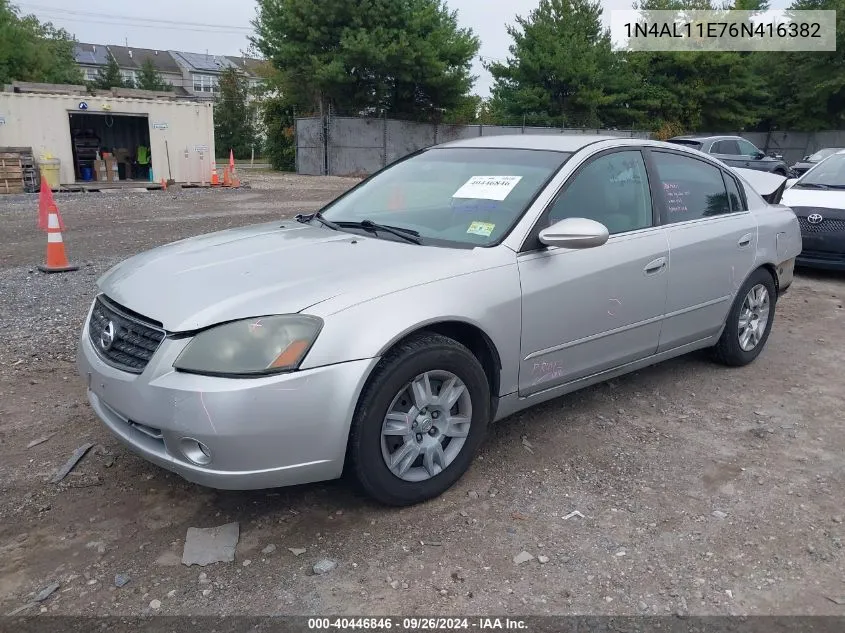 1N4AL11E76N416382 2006 Nissan Altima 2.5 S