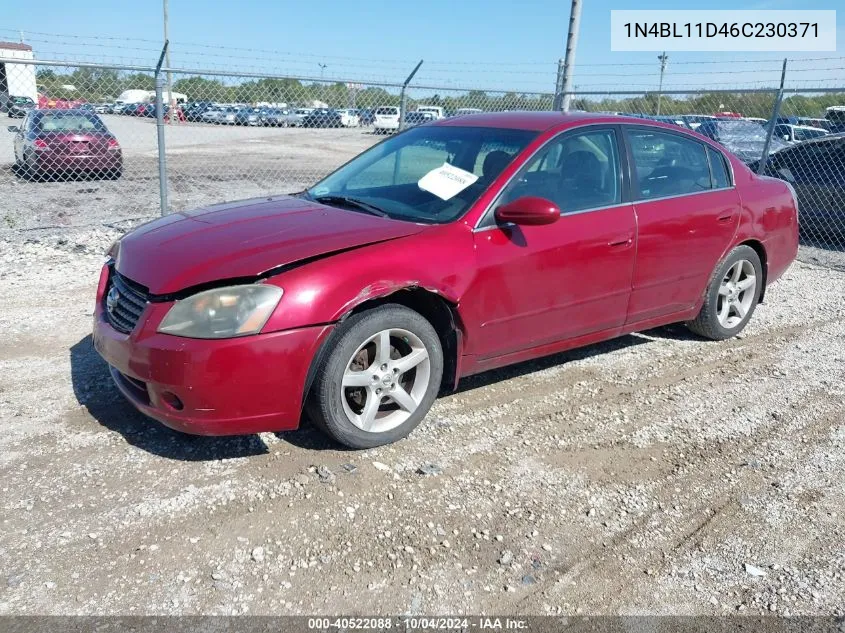 1N4BL11D46C230371 2006 Nissan Altima 3.5 Se