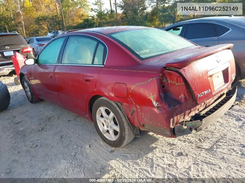 1N4AL11D96C252149 2006 Nissan Altima 2.5 S