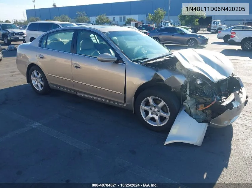 1N4BL11D06N420205 2006 Nissan Altima 3.5 Sl