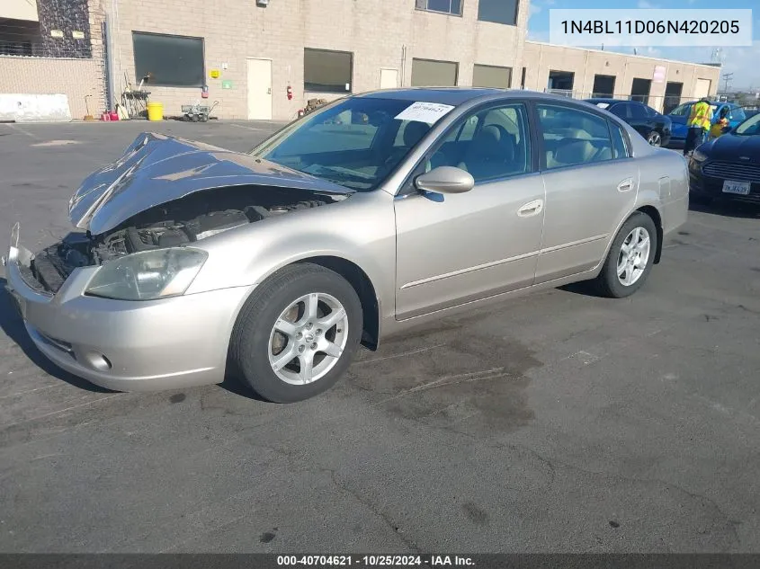 1N4BL11D06N420205 2006 Nissan Altima 3.5 Sl