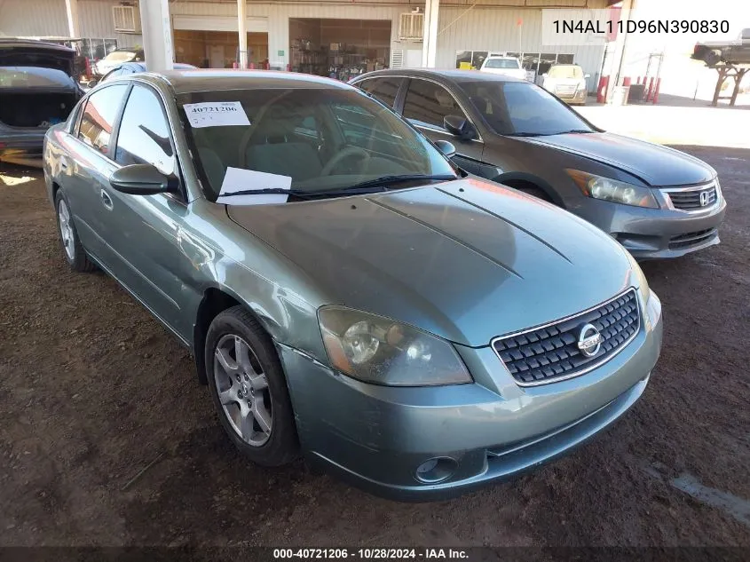 2006 Nissan Altima 2.5 S VIN: 1N4AL11D96N390830 Lot: 40721206