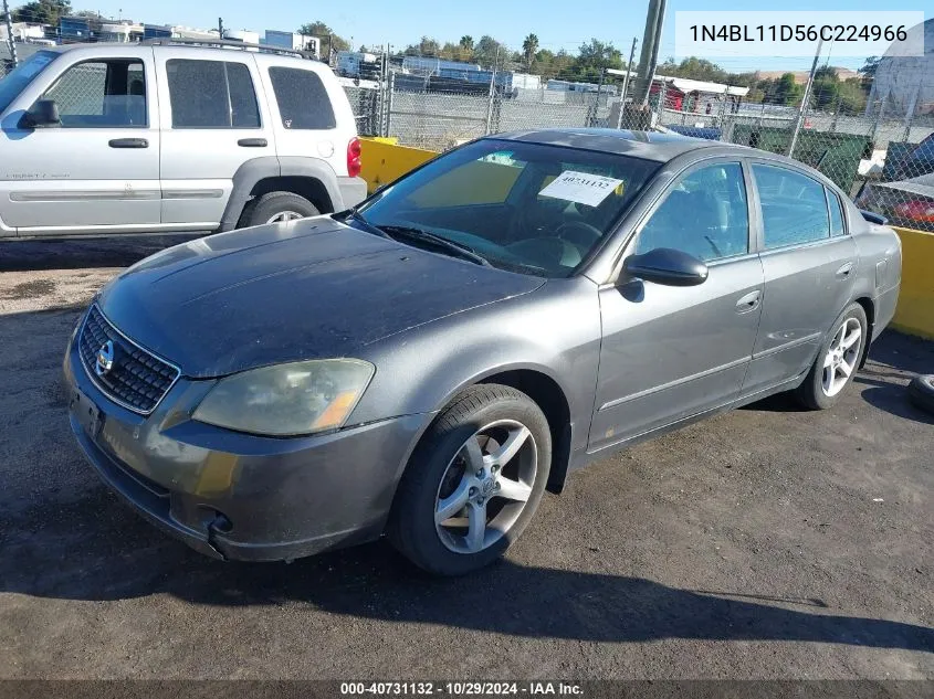 2006 Nissan Altima 3.5 Se VIN: 1N4BL11D56C224966 Lot: 40731132