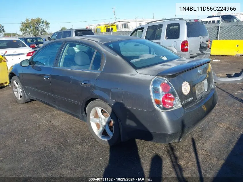 2006 Nissan Altima 3.5 Se VIN: 1N4BL11D56C224966 Lot: 40731132