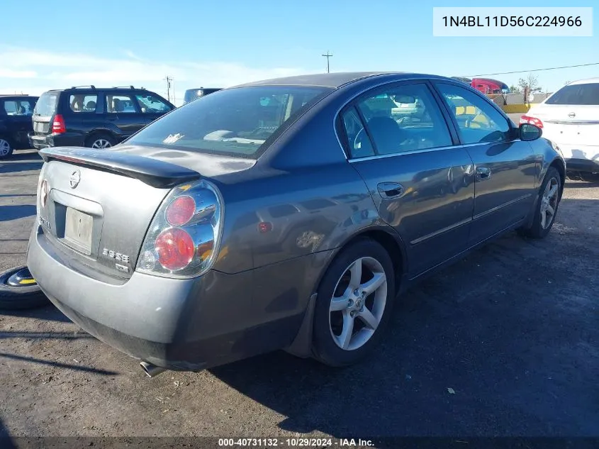 2006 Nissan Altima 3.5 Se VIN: 1N4BL11D56C224966 Lot: 40731132