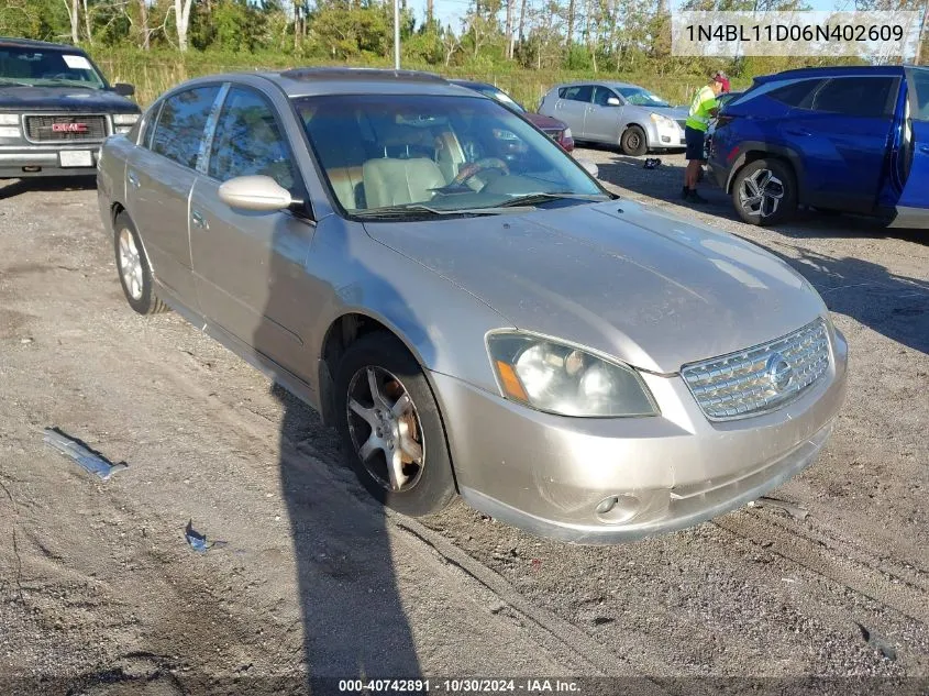 1N4BL11D06N402609 2006 Nissan Altima 3.5 Sl