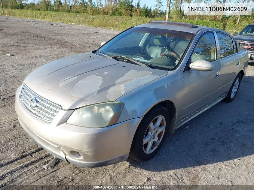 1N4BL11D06N402609 2006 Nissan Altima 3.5 Sl