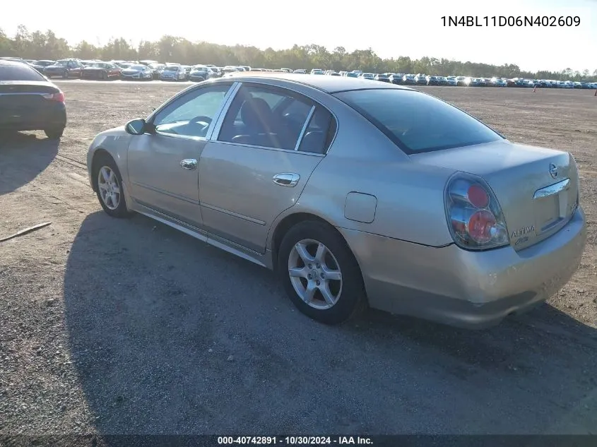 1N4BL11D06N402609 2006 Nissan Altima 3.5 Sl