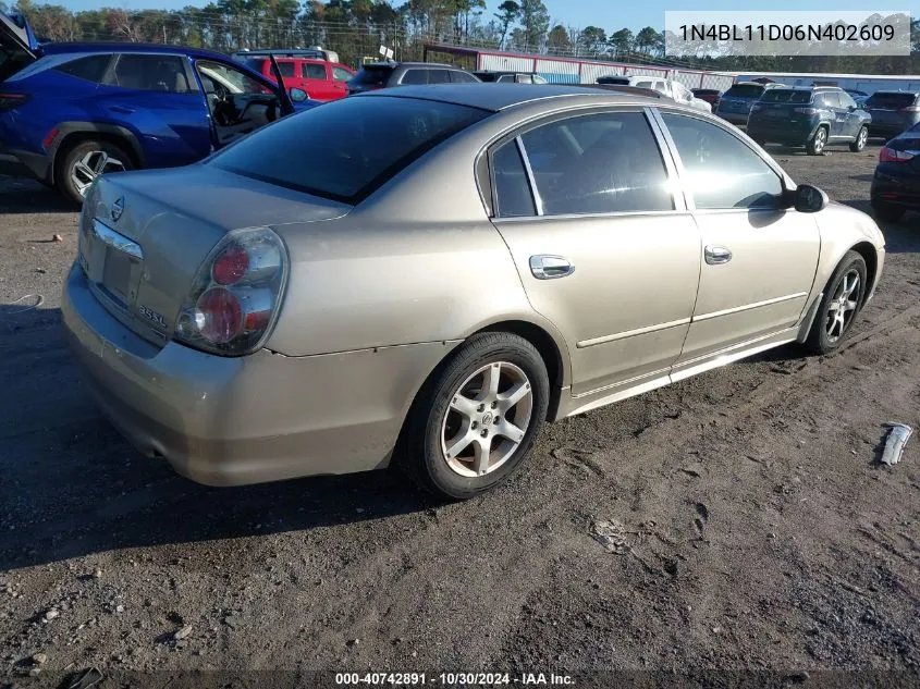 1N4BL11D06N402609 2006 Nissan Altima 3.5 Sl