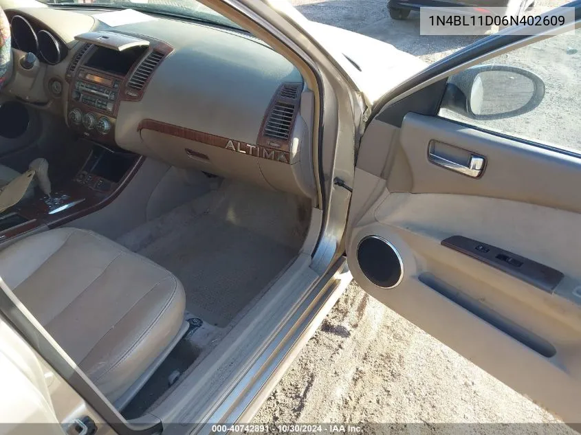 1N4BL11D06N402609 2006 Nissan Altima 3.5 Sl