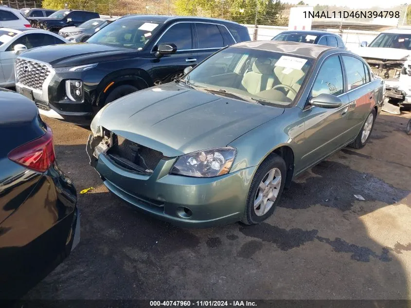 1N4AL11D46N394798 2006 Nissan Altima 2.5 S