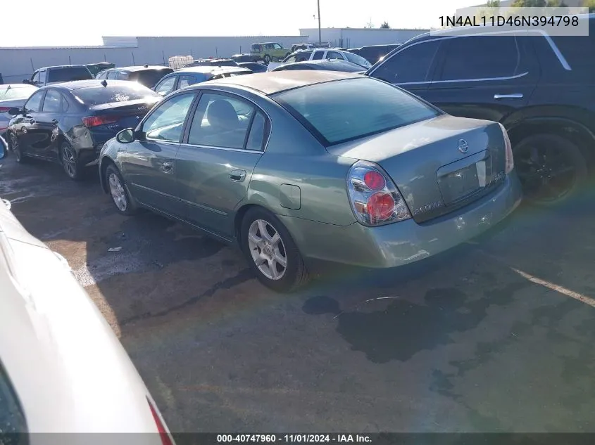 1N4AL11D46N394798 2006 Nissan Altima 2.5 S