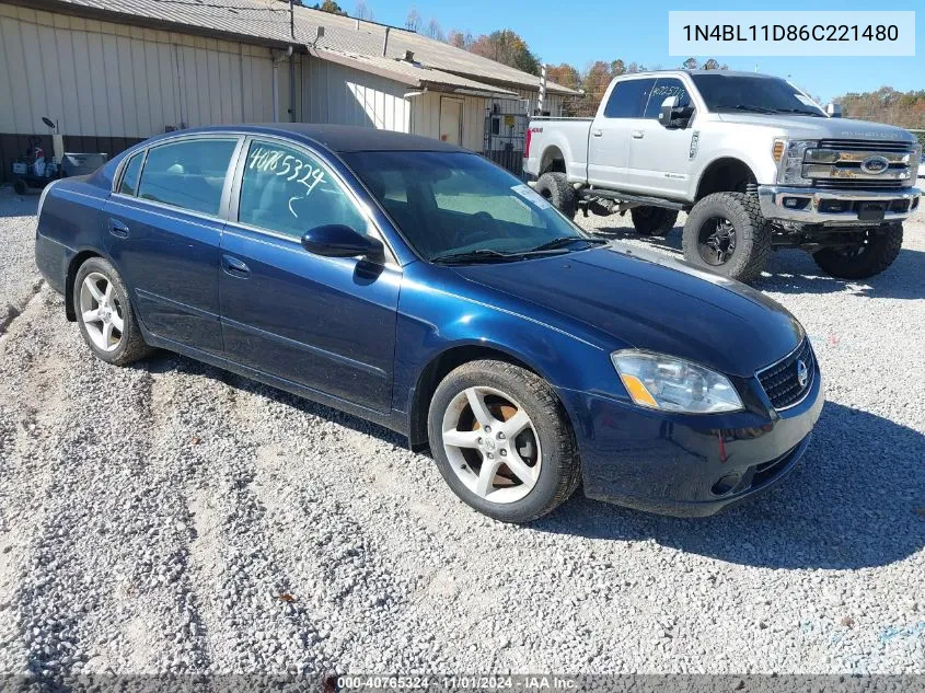 1N4BL11D86C221480 2006 Nissan Altima 3.5 Se