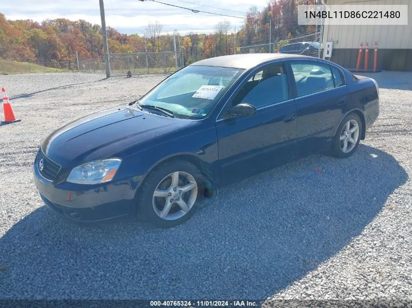 1N4BL11D86C221480 2006 Nissan Altima 3.5 Se