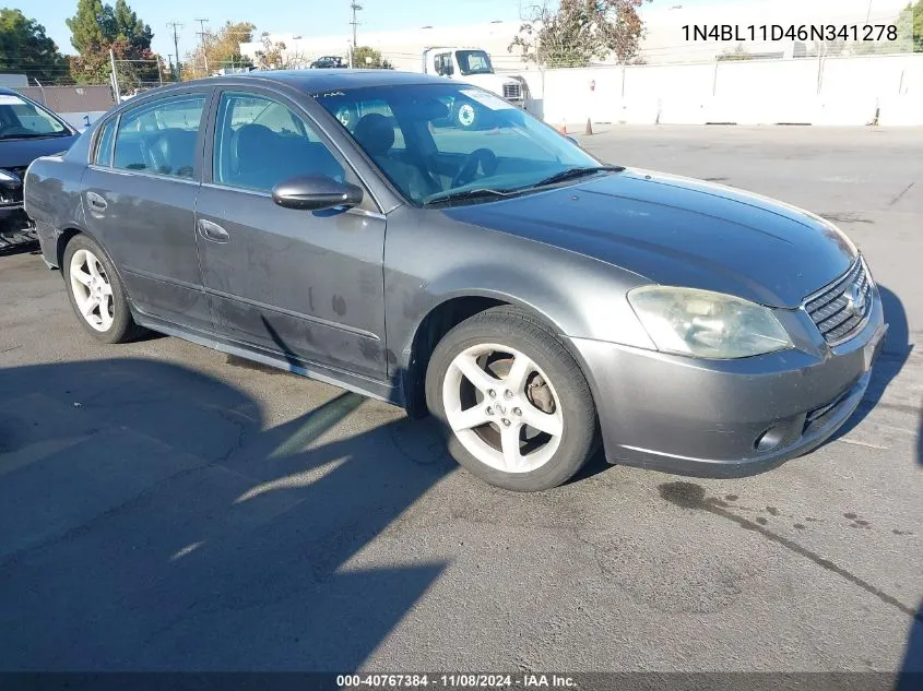 2006 Nissan Altima 3.5 Se VIN: 1N4BL11D46N341278 Lot: 40767384