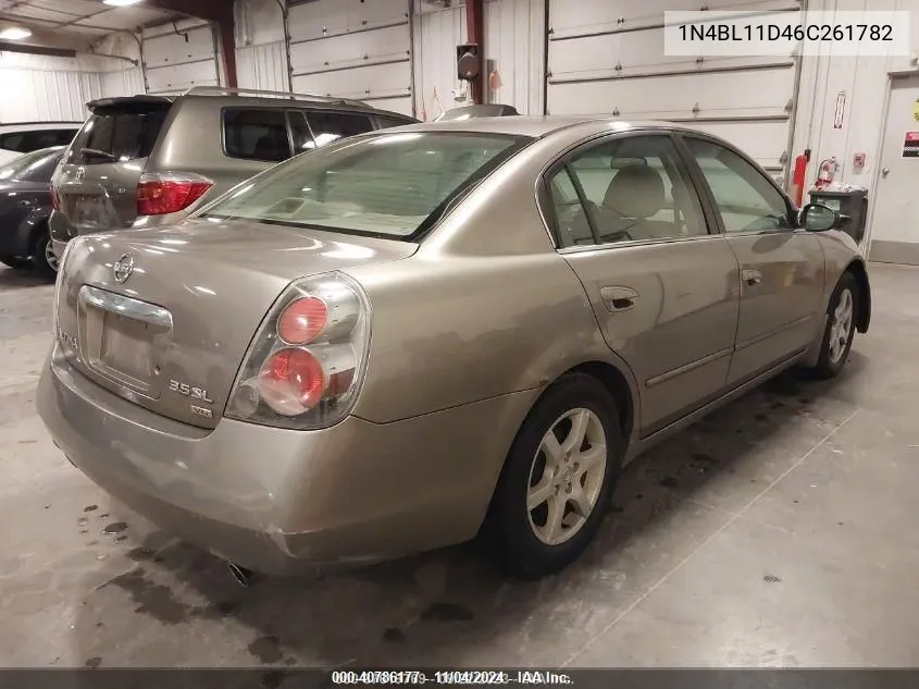 2006 Nissan Altima 3.5 Sl VIN: 1N4BL11D46C261782 Lot: 40786177