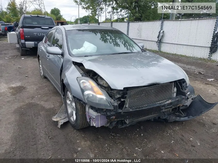 2007 Nissan Altima 2.5 S VIN: 1N4AL21E17C154569 Lot: 12110556