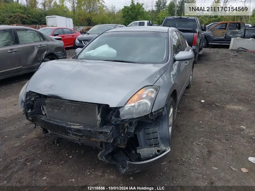 2007 Nissan Altima 2.5 S VIN: 1N4AL21E17C154569 Lot: 12110556