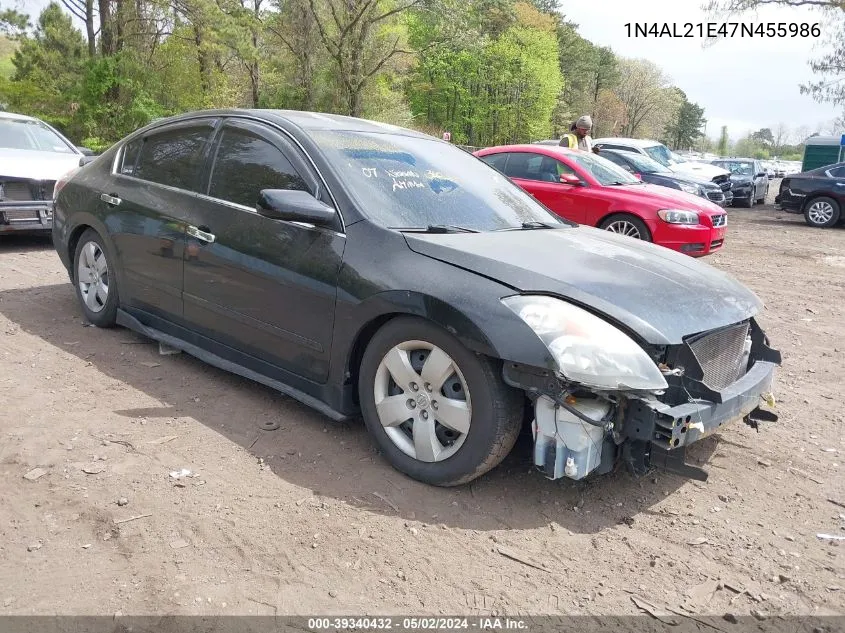 1N4AL21E47N455986 2007 Nissan Altima 2.5 S