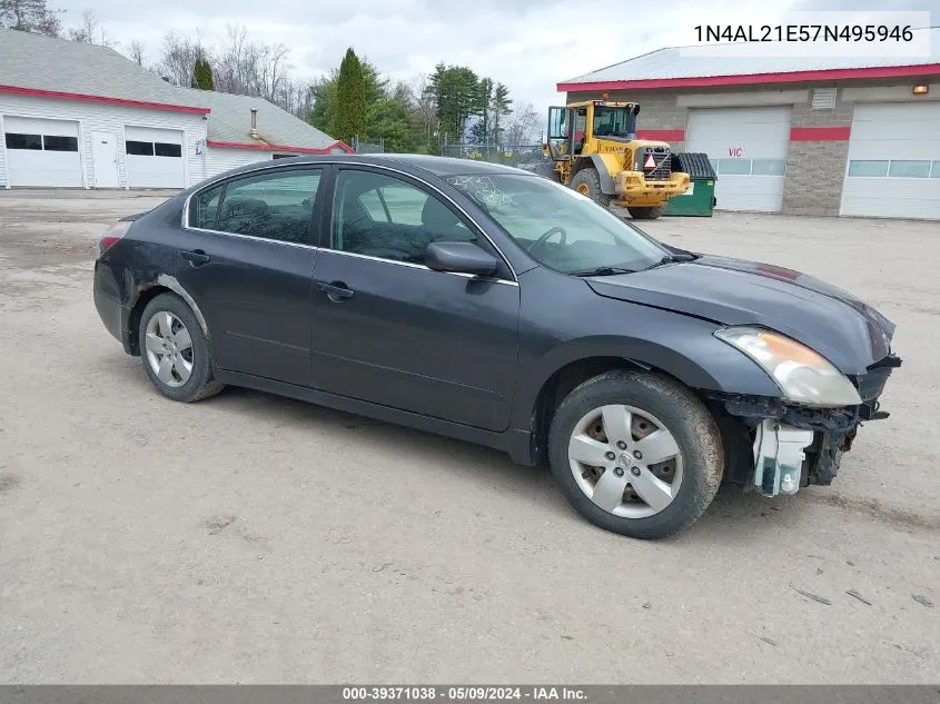 2007 Nissan Altima 2.5 S VIN: 1N4AL21E57N495946 Lot: 39371038