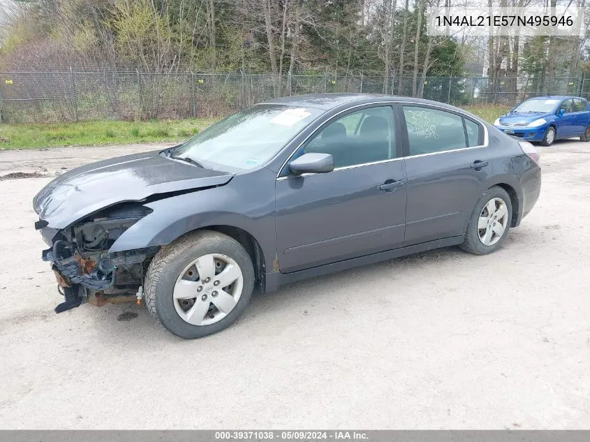 2007 Nissan Altima 2.5 S VIN: 1N4AL21E57N495946 Lot: 39371038