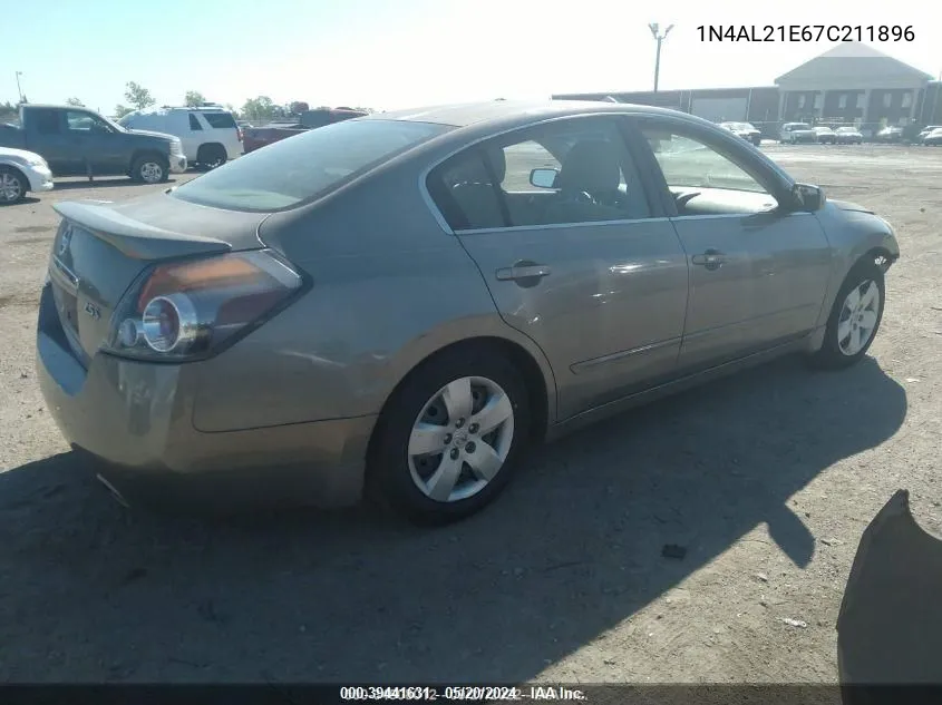 2007 Nissan Altima 2.5 S VIN: 1N4AL21E67C211896 Lot: 39441631