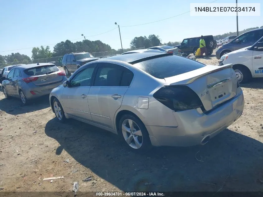 2007 Nissan Altima 3.5 Se VIN: 1N4BL21E07C234174 Lot: 39604701