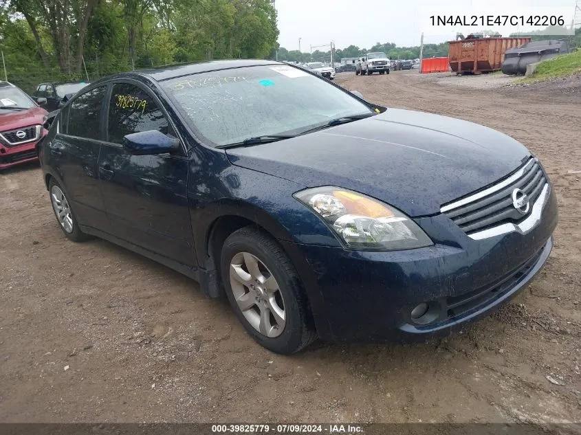 2007 Nissan Altima 2.5 S VIN: 1N4AL21E47C142206 Lot: 39825779