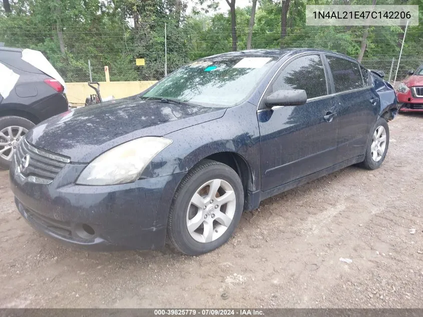 2007 Nissan Altima 2.5 S VIN: 1N4AL21E47C142206 Lot: 39825779