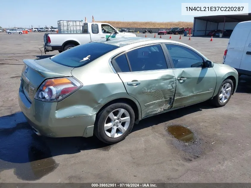 2007 Nissan Altima Hybrid VIN: 1N4CL21E37C220287 Lot: 39852951